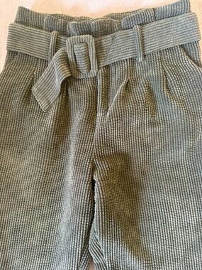 Olive Green Corduroy Belted Women’s Pants Wild Fable Size 2